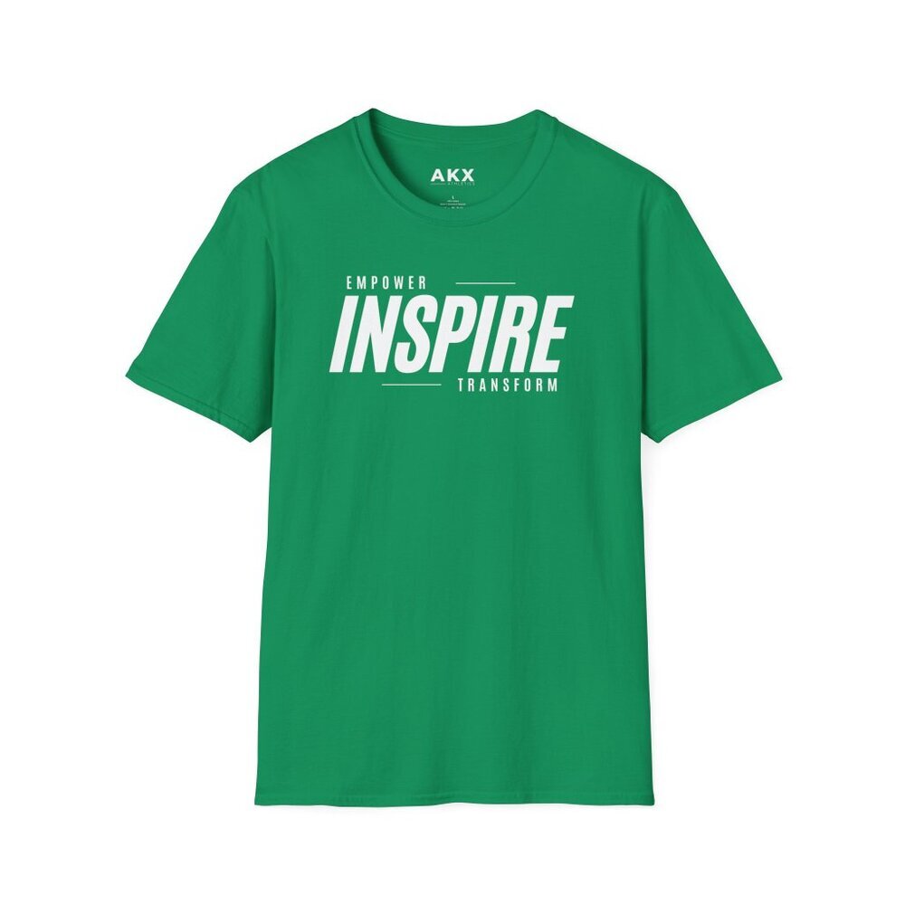INSPIRE: Kelly Green, Unisex T-Shirt, Activewear, Workout T-Shirt, Empowered